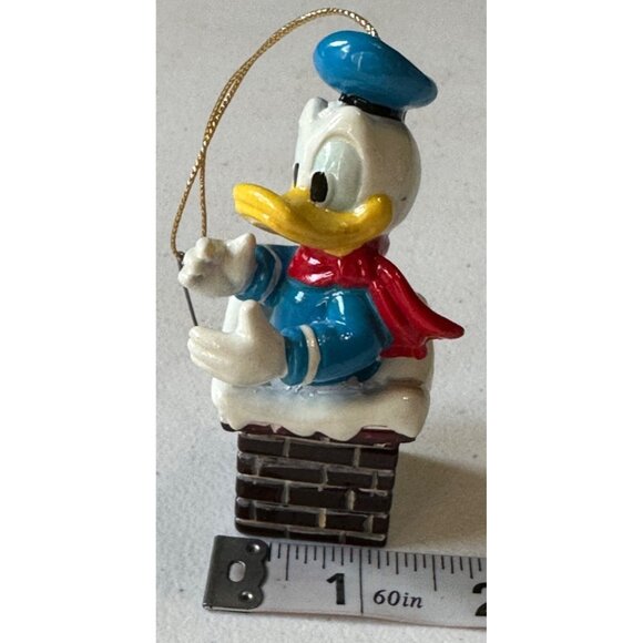 LOT of 2 Disney Walt Disney Ornaments Mickey Mouse Donald Duck Plastic 3.5" Tall - Picture 5 of 10